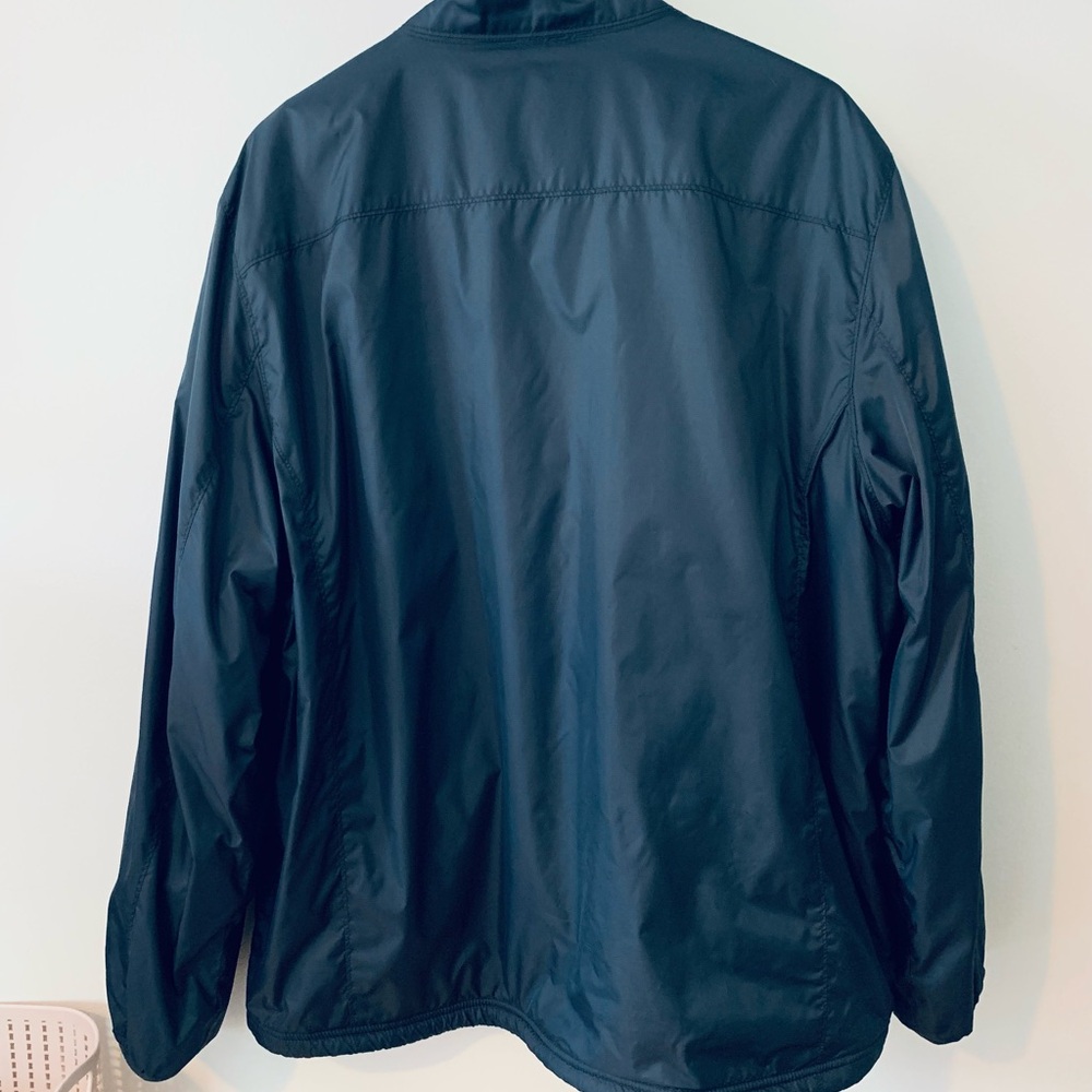LL Bean Men's Jacket Lightweight Fleece-lined Full Zip Nylon Blue XL - Picture 2 of 5